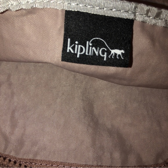 Kipling NWELDORADO Dusty Taupe Nylon Crossbody With Monkey Key Chain NWT - Picture 13 of 16